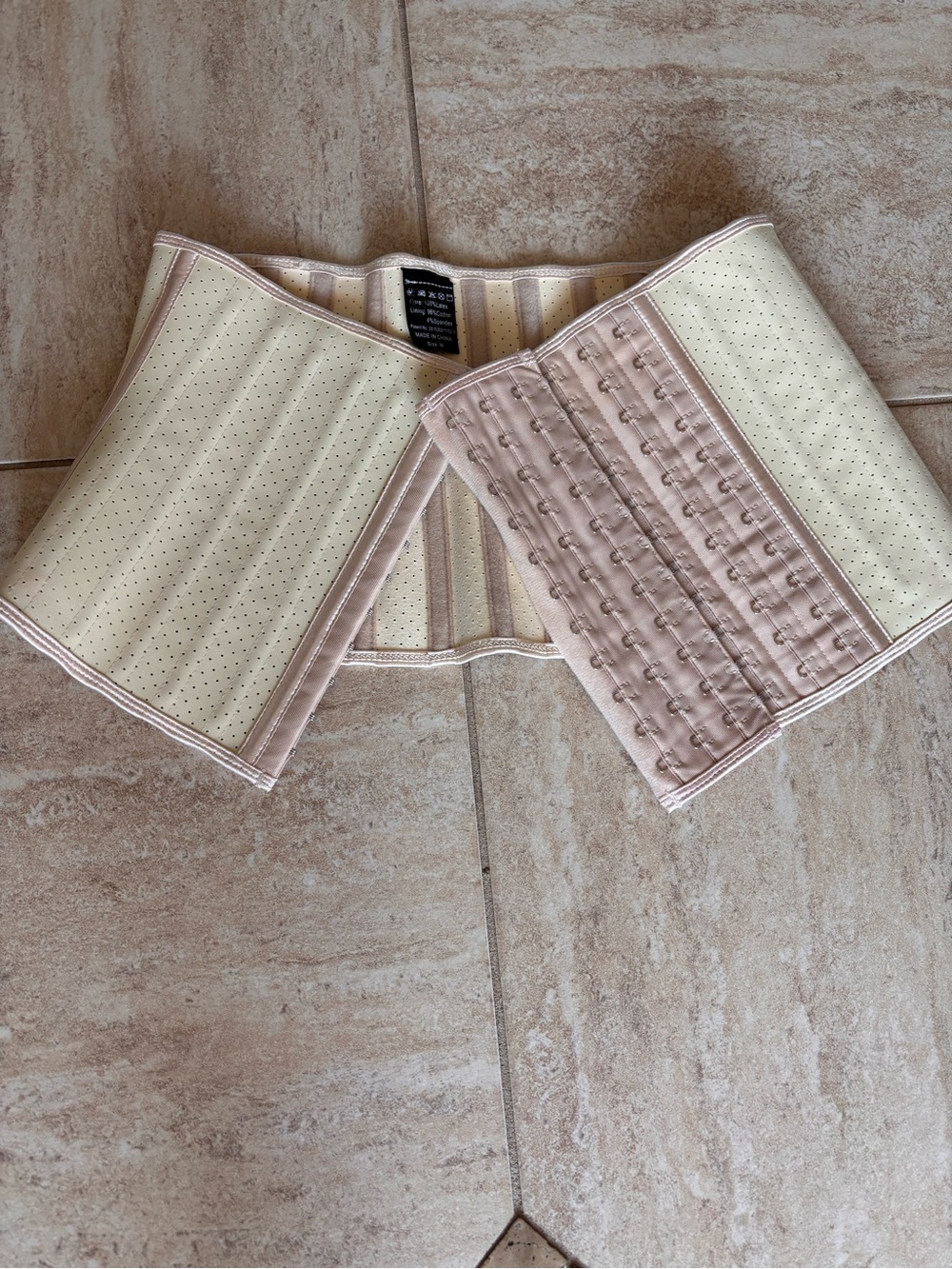 Beige and Blush Waist Trainer Belt